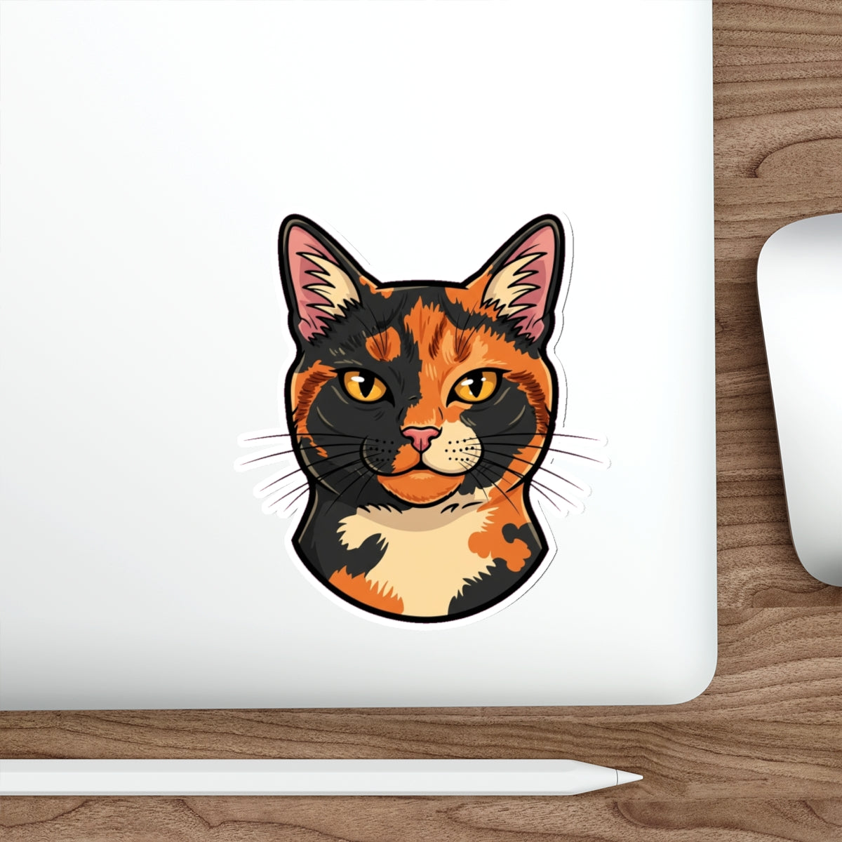 Tortoiseshell Cat Mom Sticker | Retro Tortie Cat Lover Decal