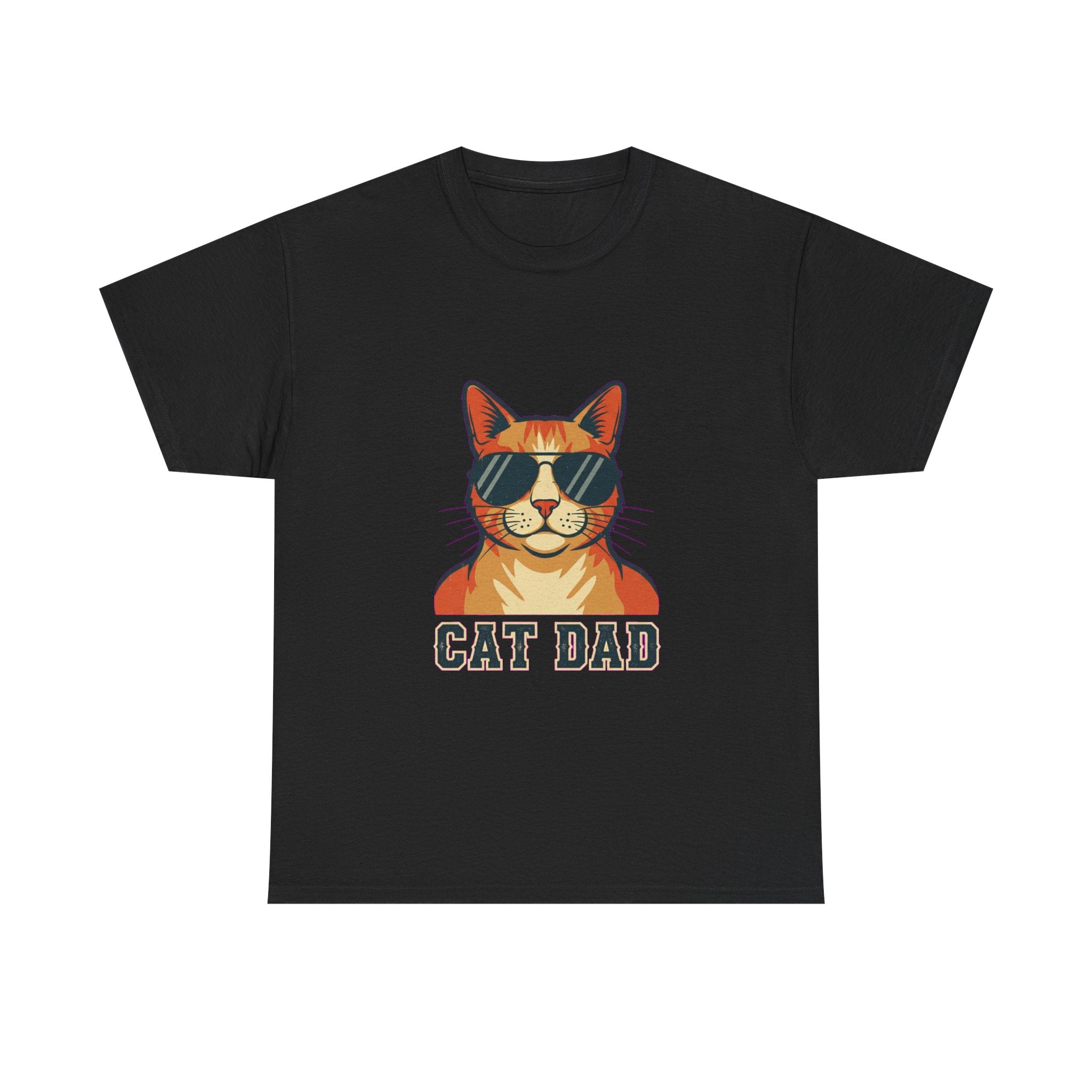 Cat Dad Pride Vintage Aviator T-Shirt | Funny Gift for Cat Dads