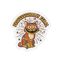 Feral Cat Lady Die-Cut Sticker | Crazy Cat Vinyl Sticker | Dark Humor Cat Merch