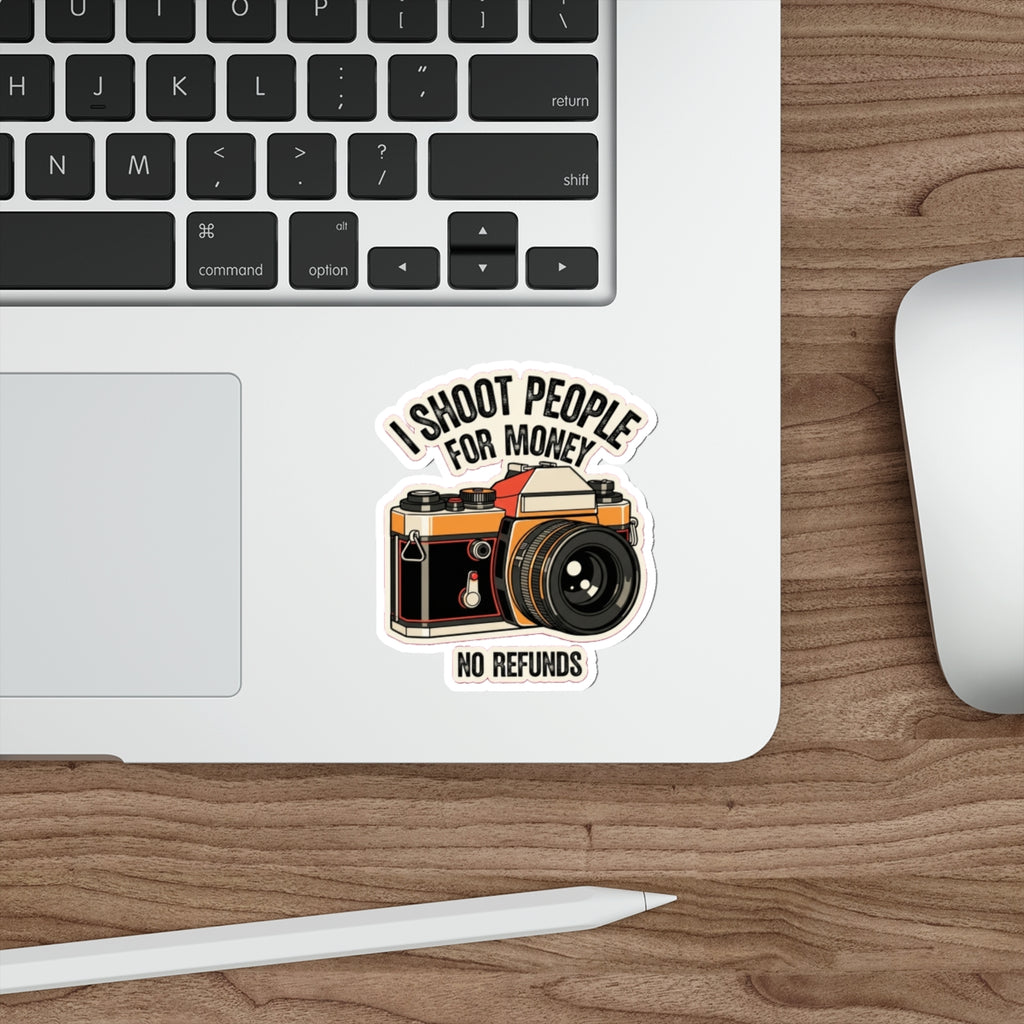 Funny Photographer Sticker | Retro Camera I Can Freeze Time | Vintage 35mm