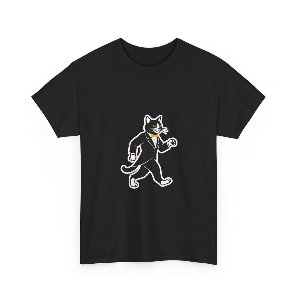 Tuxedo Cat Swagger T-Shirt | Funny Black & White Cat Art Tee for Cat Lovers