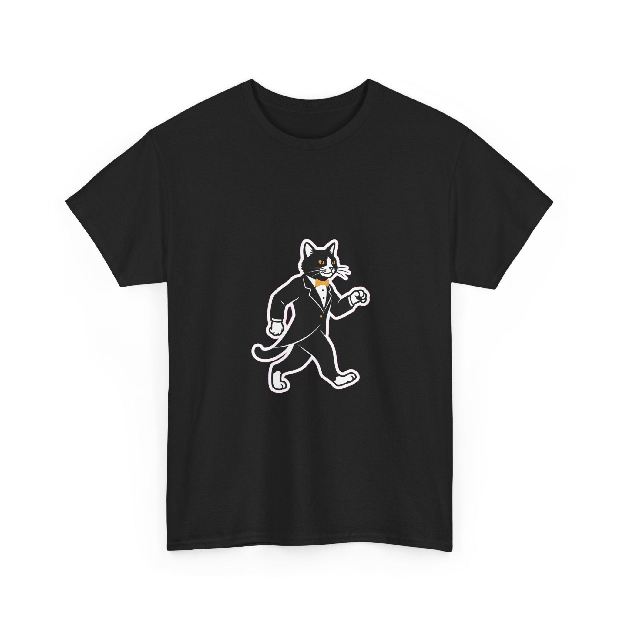Tuxedo Cat Swagger T-Shirt | Funny Black & White Cat Art Tee for Cat Lovers