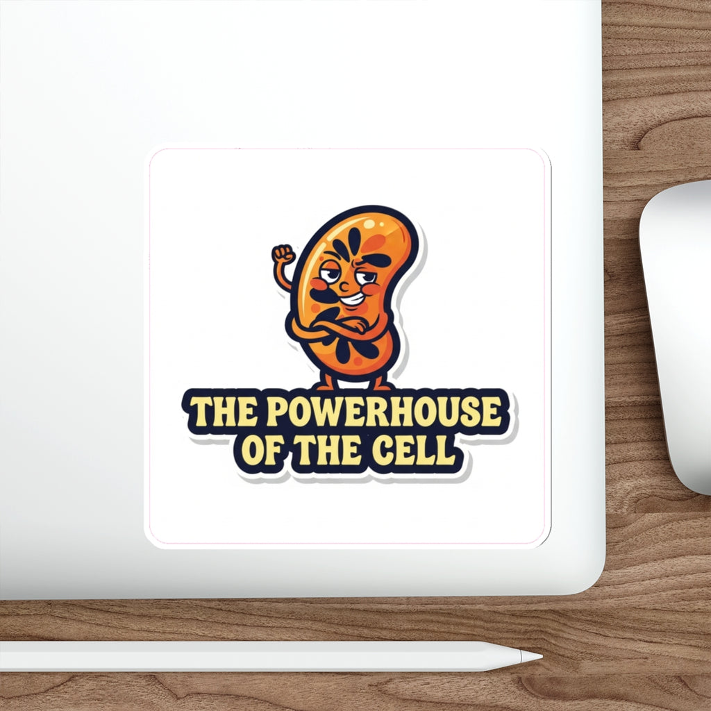 Funny Mitochondria Die-Cut Sticker | Biology Teacher Gift | Science Humor