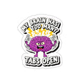 Frazzled Brain ADHD Sticker | Neurodiversity Humor Die-Cut Decal
