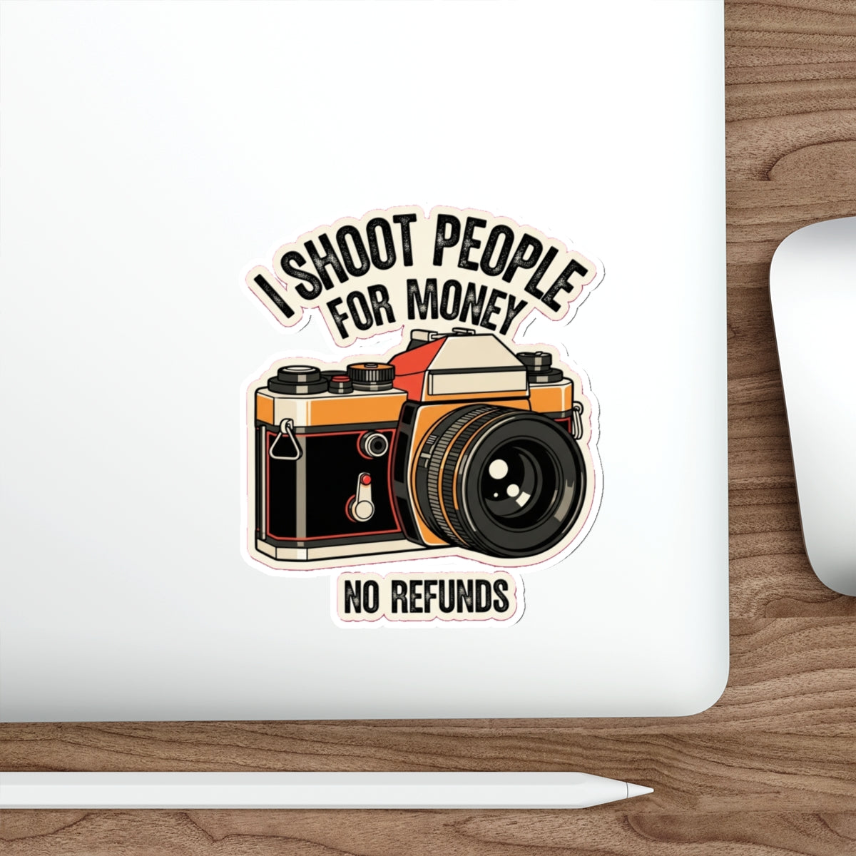 Funny Photographer Sticker | Retro Camera I Can Freeze Time | Vintage 35mm