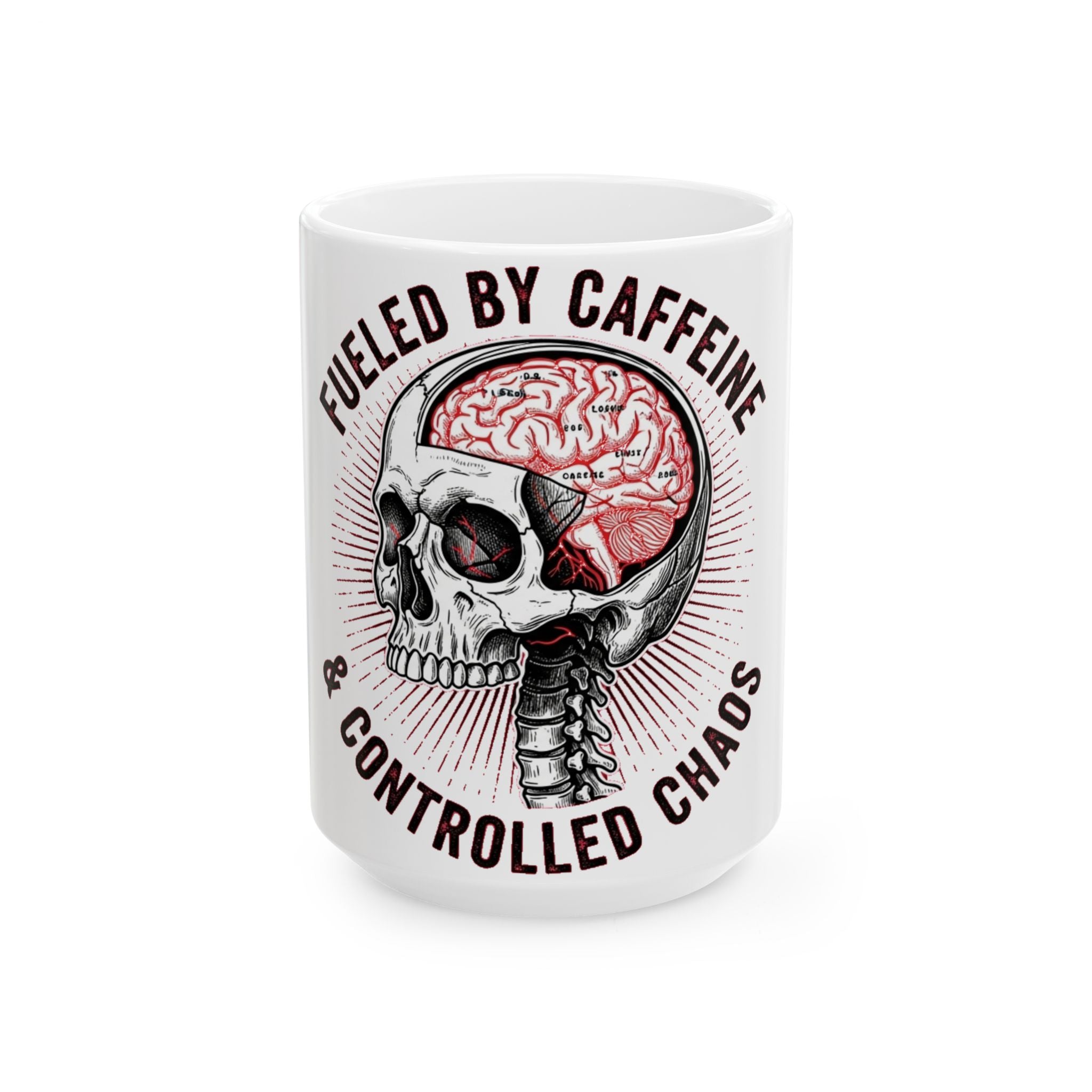 Anatomical Skull Nurse Coffee Mug | Dark Medical Humor Gift for Nurses