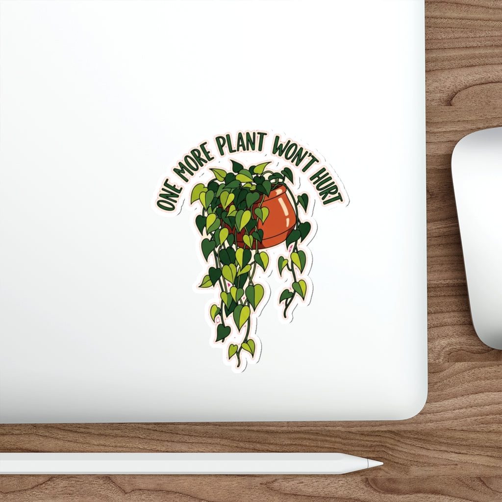 Plant Mom Sticker | Funny Pothos Plant Lover Vinyl Decal for Water Bottle