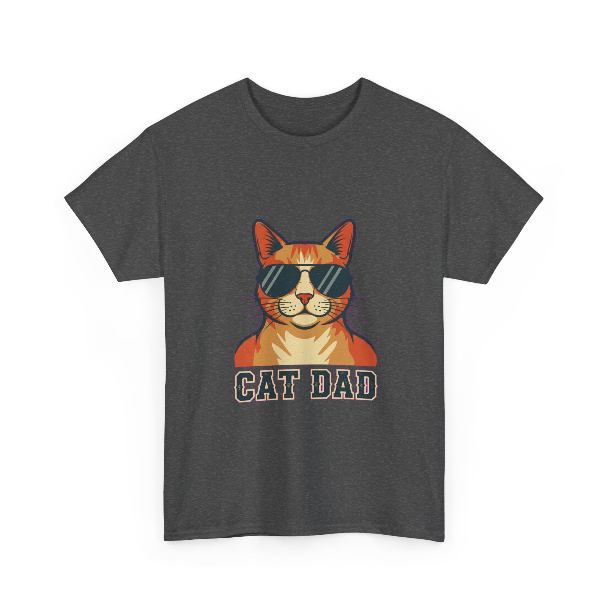 Cat Dad Pride Vintage Aviator T-Shirt | Funny Gift for Cat Dads