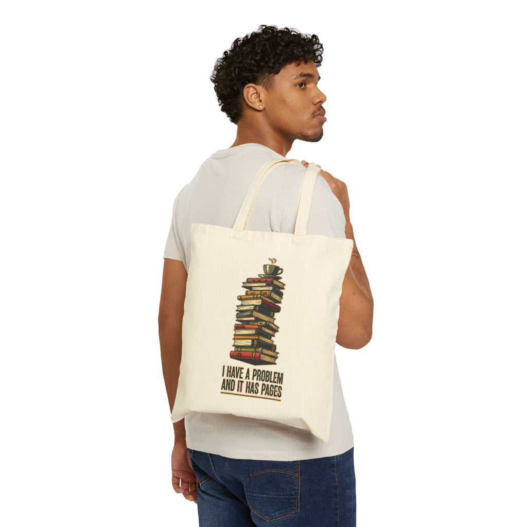 Funny Book Lover Tote Bag | Sarcastic Bookworm Gift | Dark Humor Reader Bag