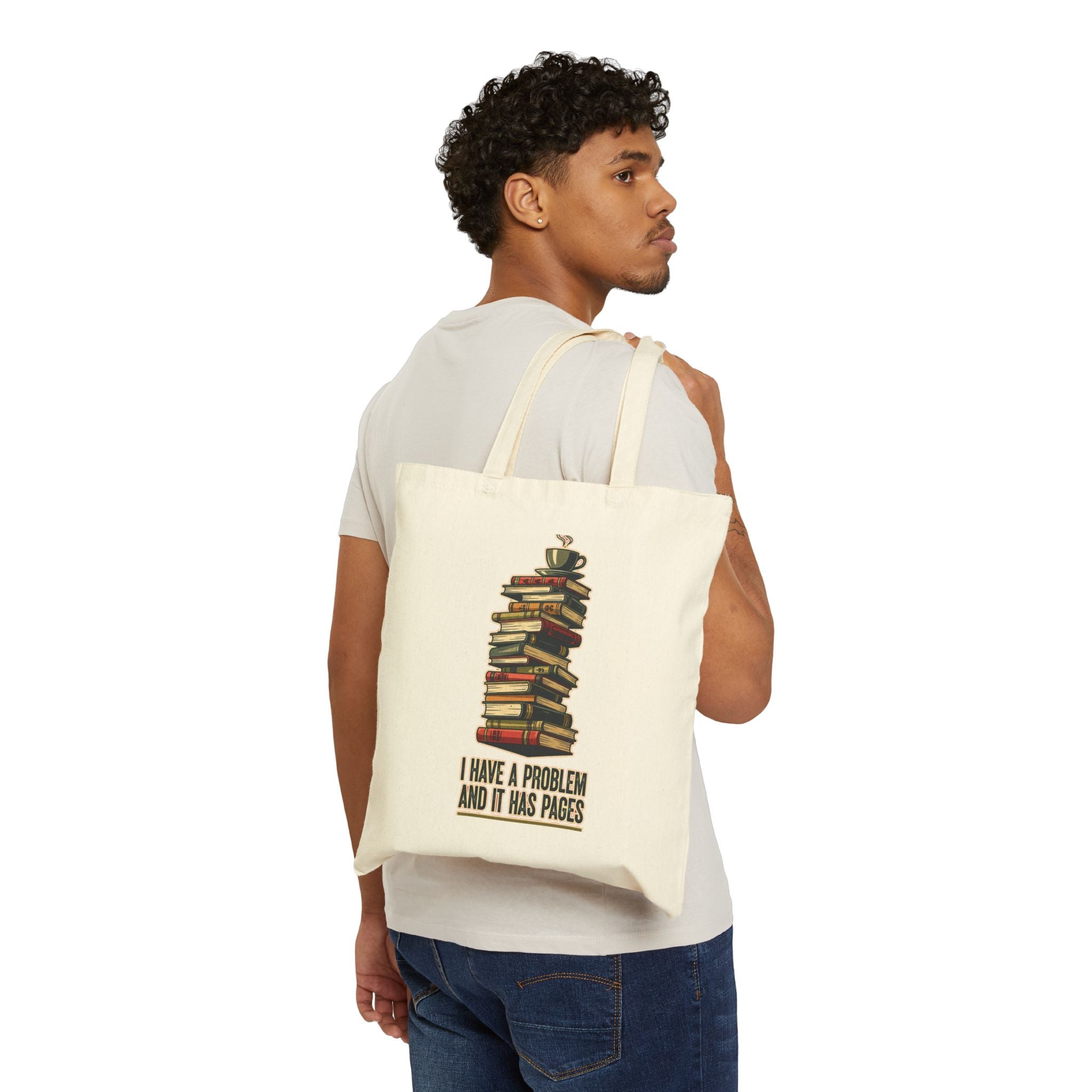 Funny Book Lover Tote Bag | Sarcastic Bookworm Gift | Dark Humor Reader Bag