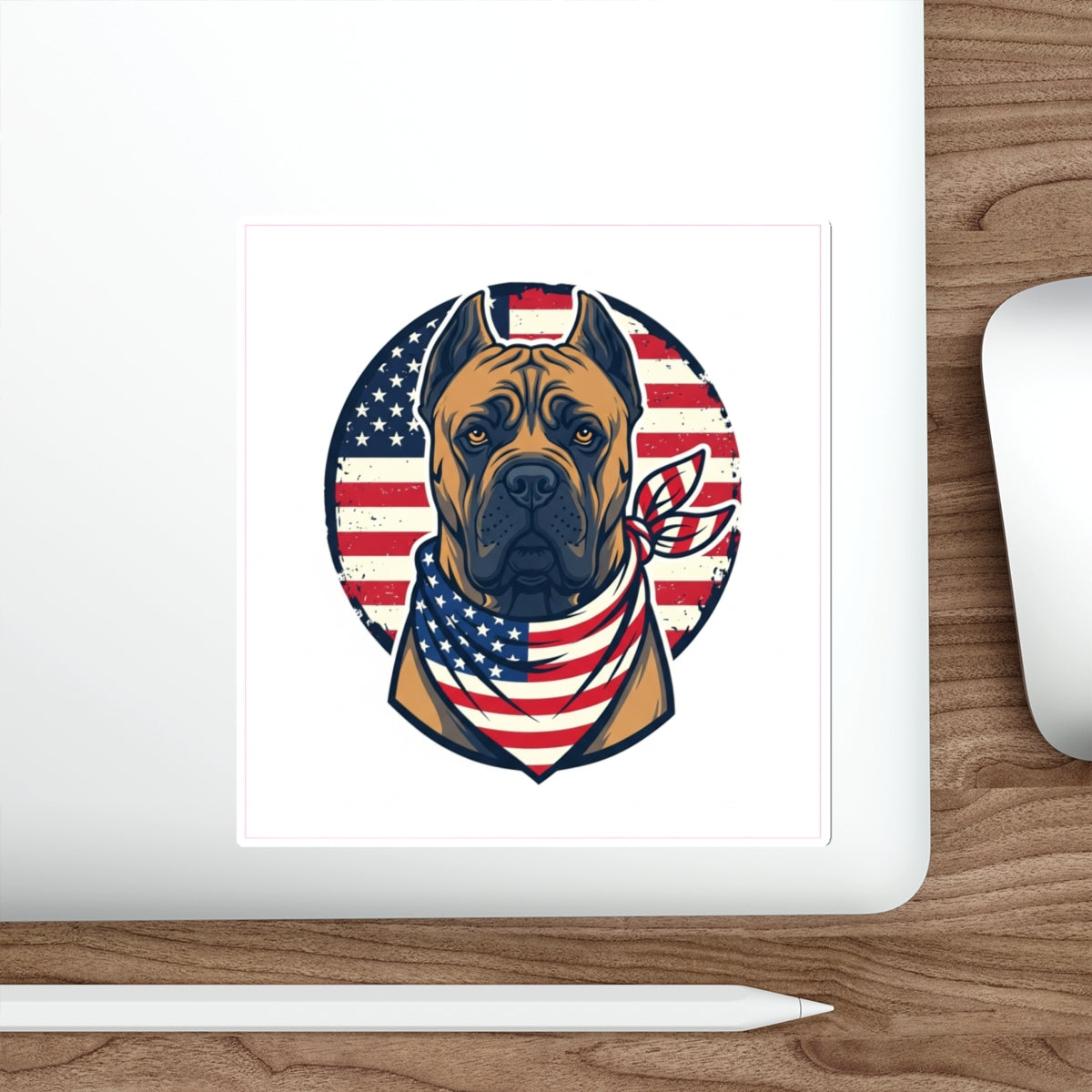 Cane Corso 4th of July Die-Cut Sticker | Patriotic Dog Sticker