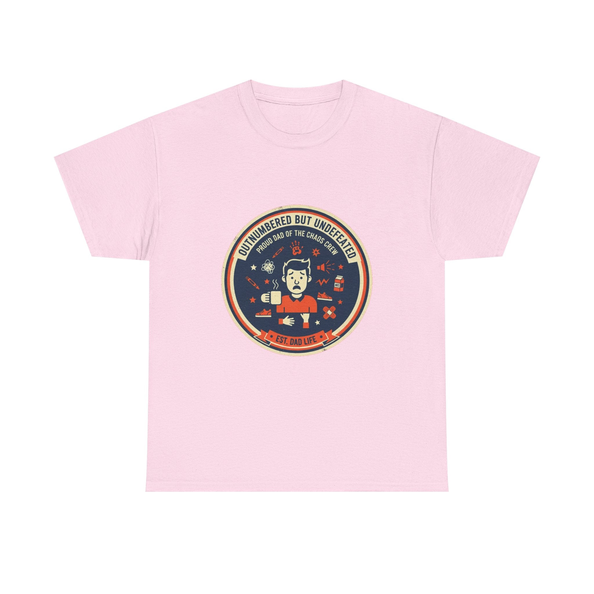 Proud Dad of a Chaos Crew Funny Father's Day T-Shirt | Retro Dad Gift