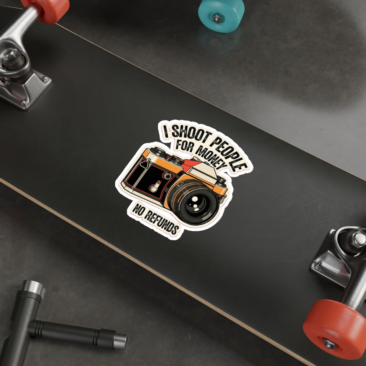 Funny Photographer Sticker | Retro Camera I Can Freeze Time | Vintage 35mm