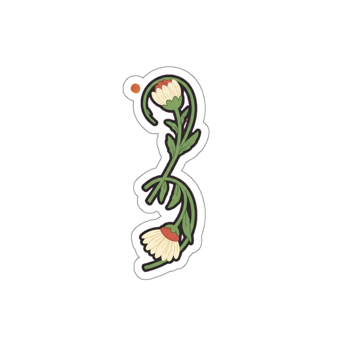 Semicolon Mental Health Sticker | Wildflower Anxiety Awareness Decal