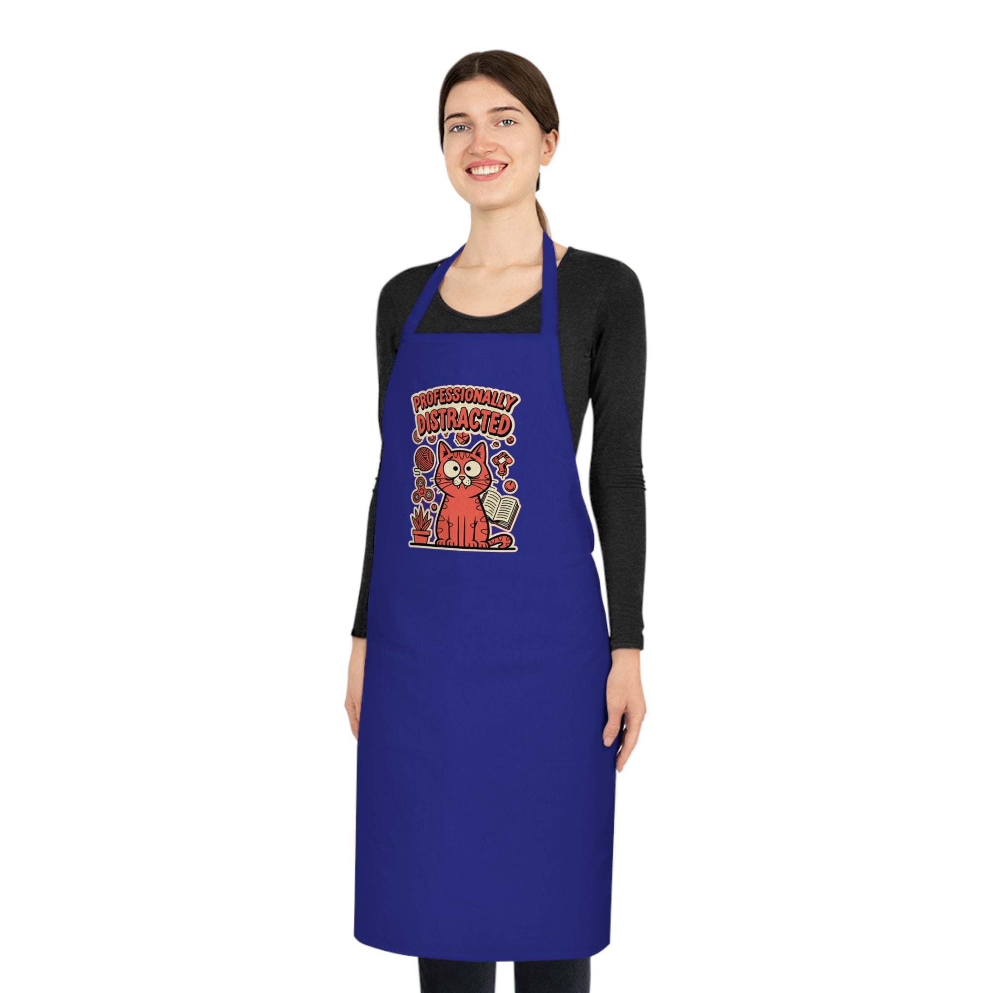 Neurodivergent Cat Lady Apron - Funny ADHD Autism Kitchen Apron Gift