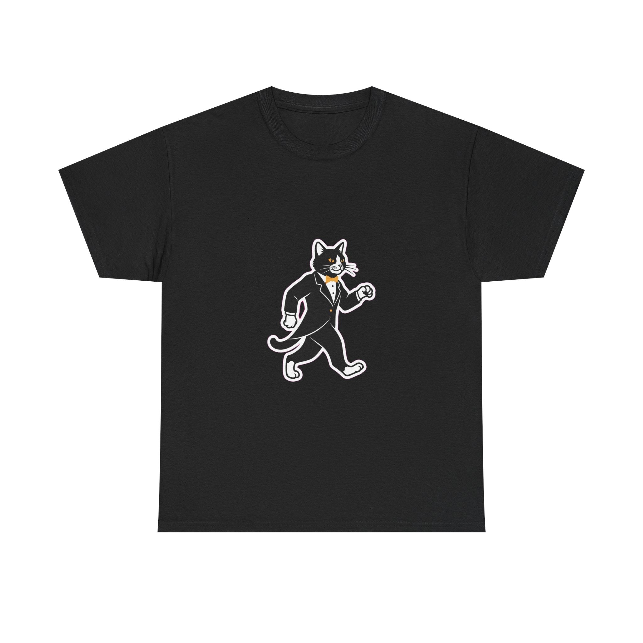 Tuxedo Cat Swagger T-Shirt | Funny Black & White Cat Art Tee for Cat Lovers