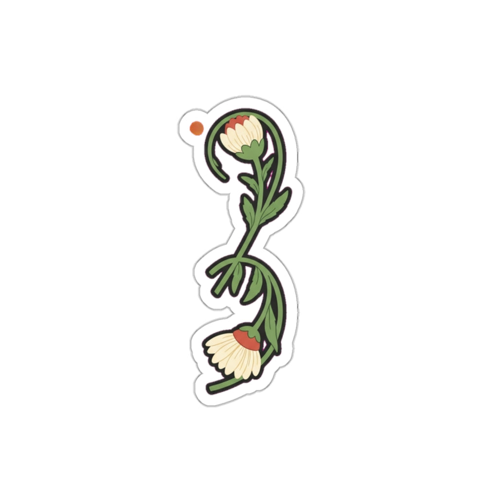 Semicolon Mental Health Sticker | Wildflower Anxiety Awareness Decal