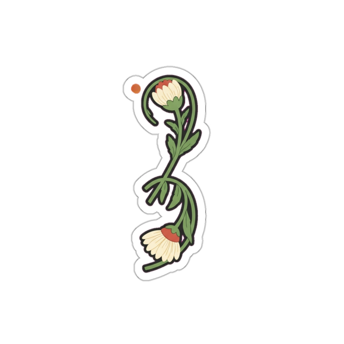 Semicolon Mental Health Sticker | Wildflower Anxiety Awareness Decal