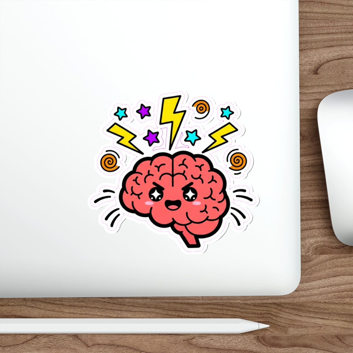 ADHD Brain Sticker | Neurodivergent Pride Cute Sparkly Character Decal