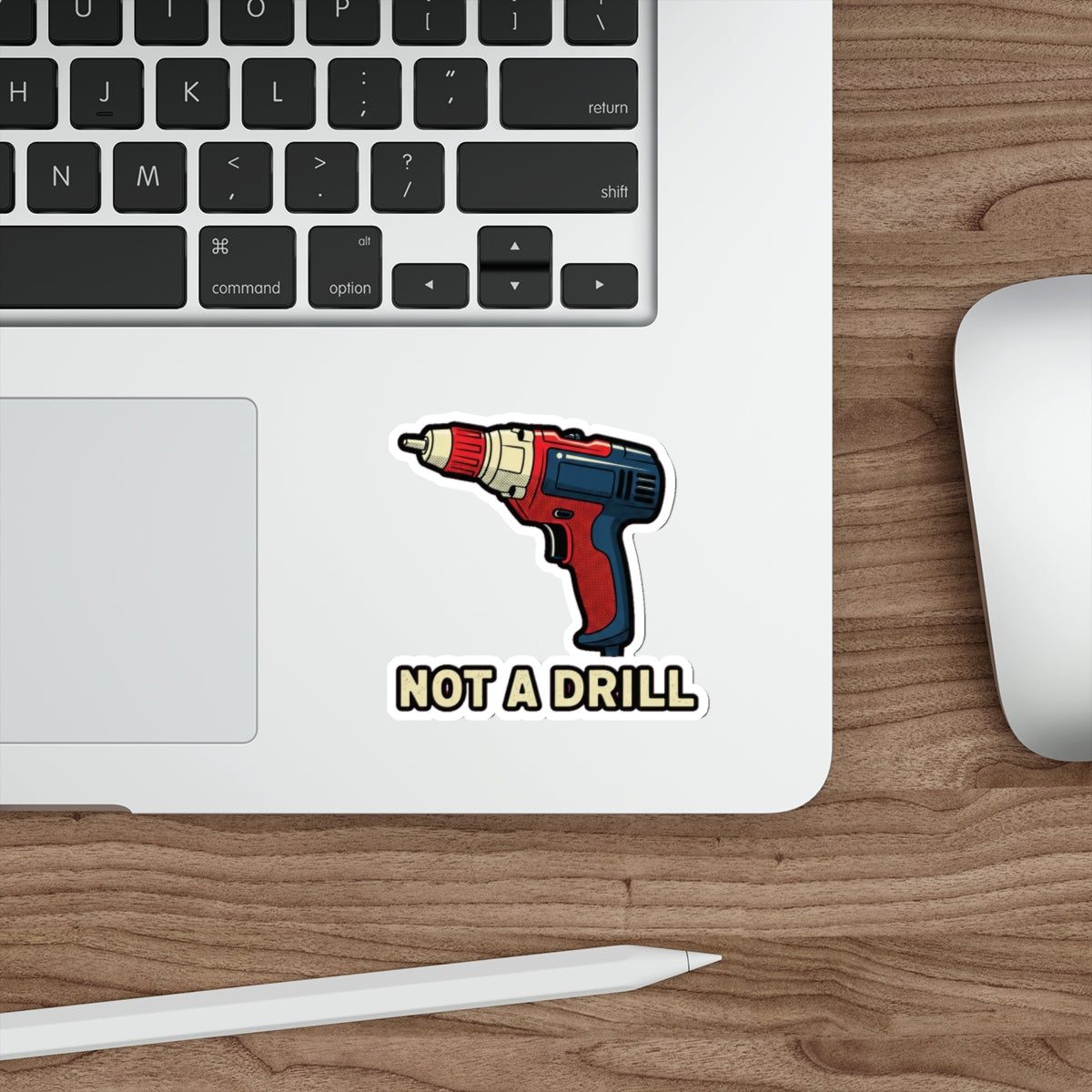 Dad Joke Sticker | Funny Power Drill Pun Sticker for Father's Day
