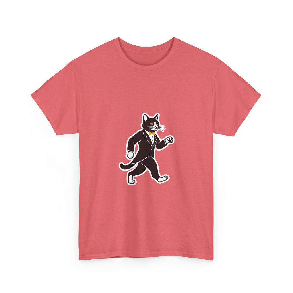 Tuxedo Cat Swagger T-Shirt | Funny Black & White Cat Art Tee for Cat Lovers