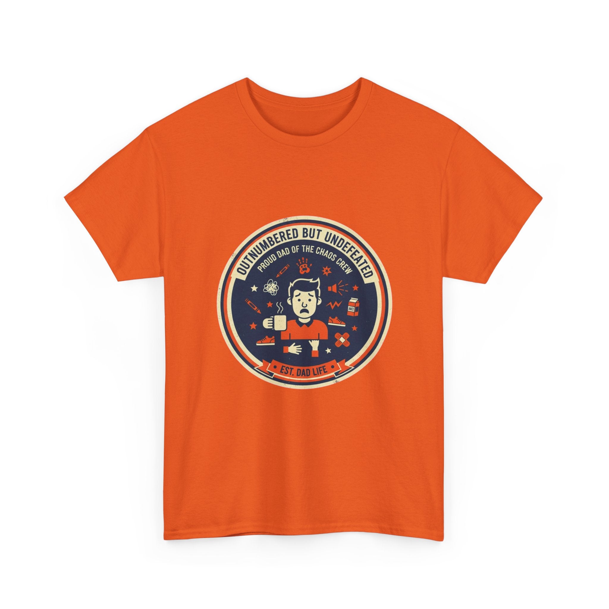 Proud Dad of a Chaos Crew Funny Father's Day T-Shirt | Retro Dad Gift