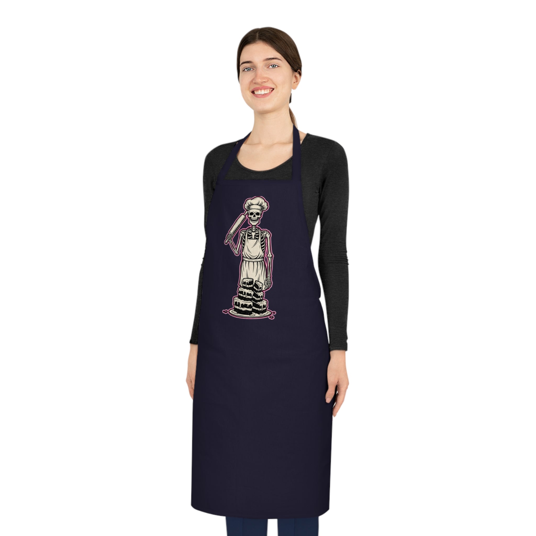 Skeleton Baker Apron | Dark Humor Baking Gift | Funny Kitchen Apron