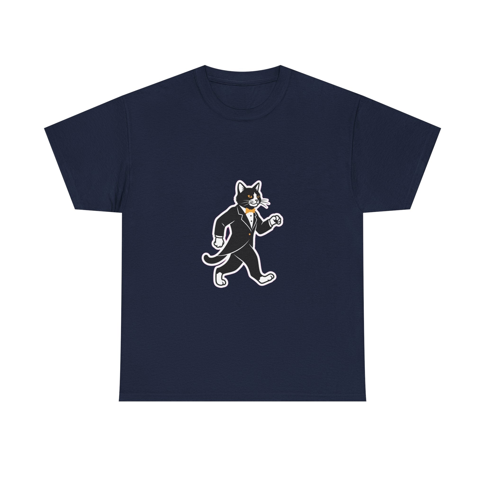 Tuxedo Cat Swagger T-Shirt | Funny Black & White Cat Art Tee for Cat Lovers