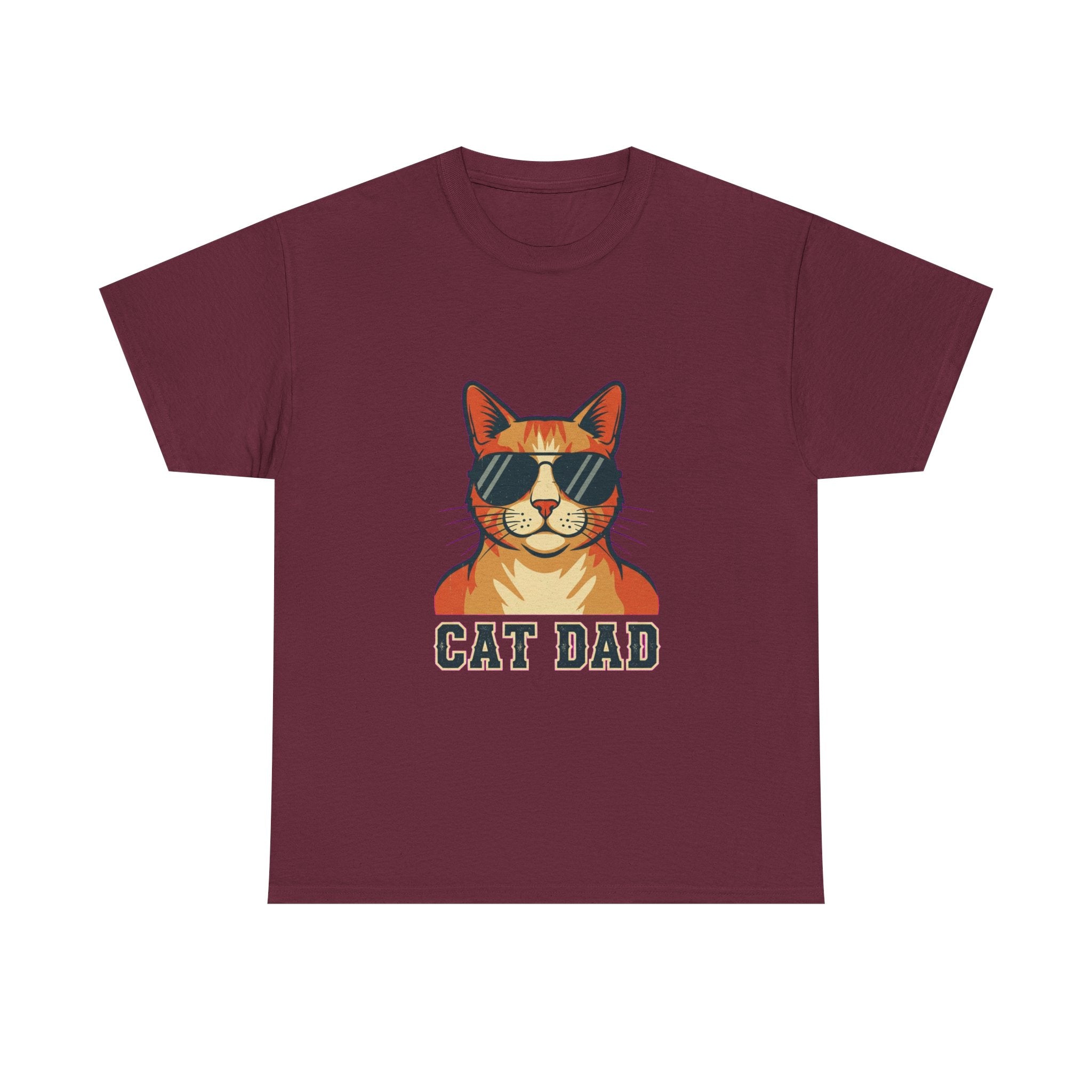 Cat Dad Pride Vintage Aviator T-Shirt | Funny Gift for Cat Dads