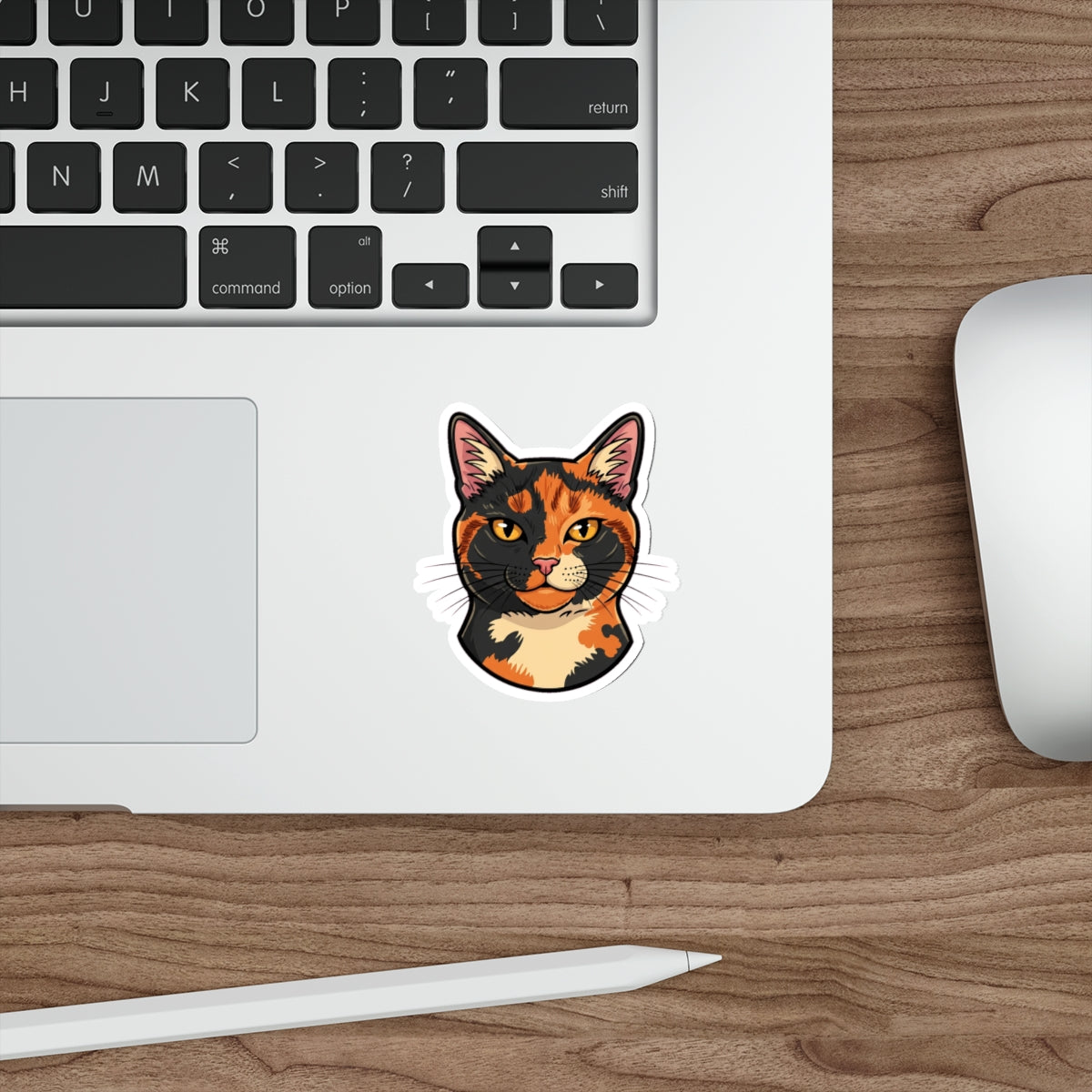 Tortoiseshell Cat Mom Sticker | Retro Tortie Cat Lover Decal