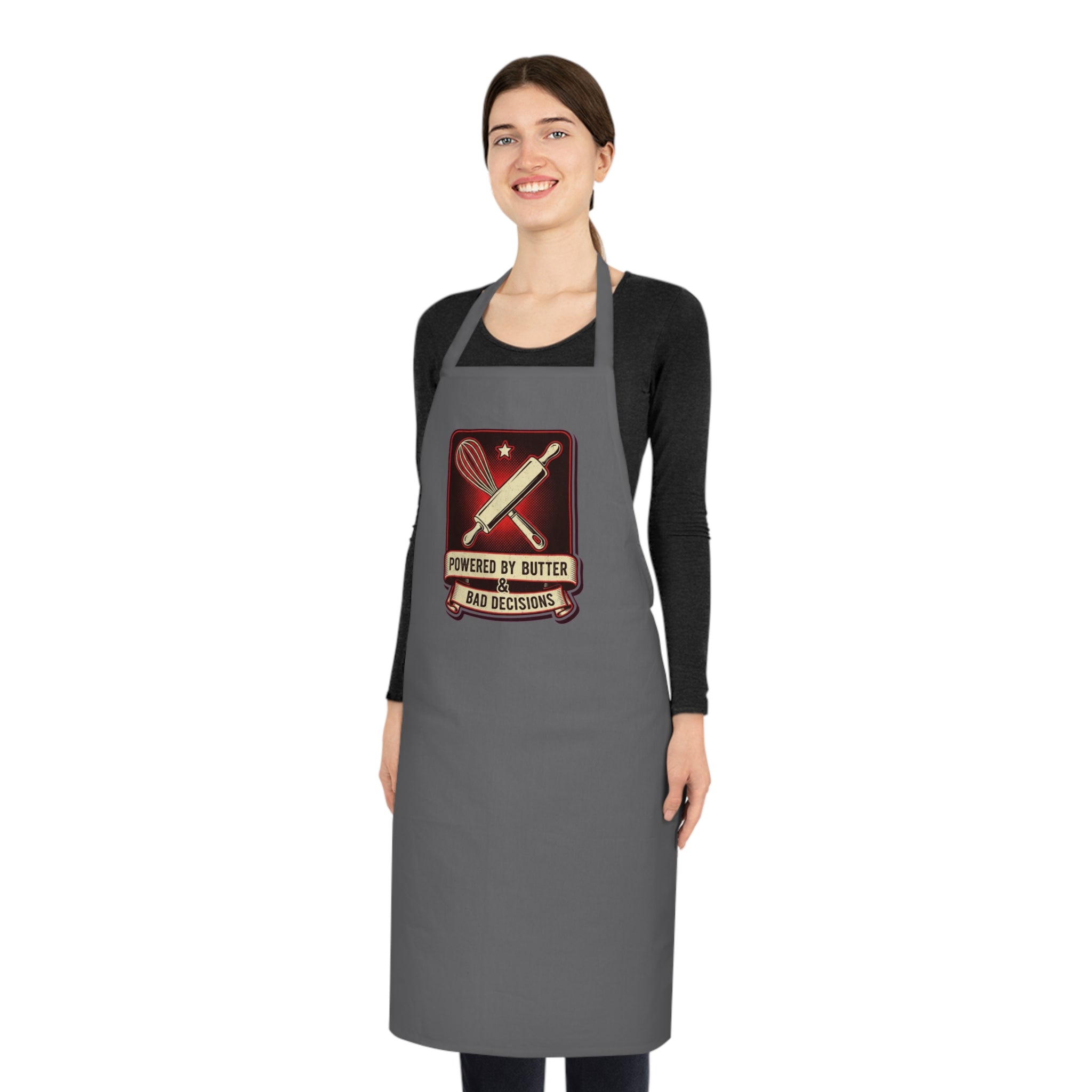 Funny Baking Apron | Dark Humor Baker Gift | Vintage Retro Kitchen Apron