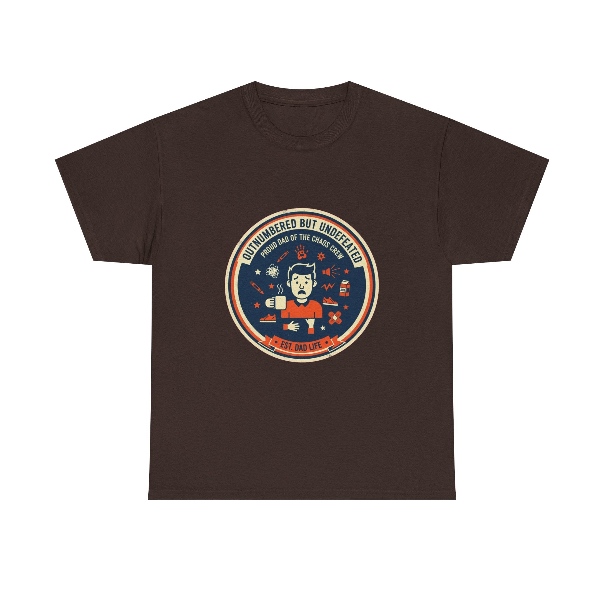 Proud Dad of a Chaos Crew Funny Father's Day T-Shirt | Retro Dad Gift