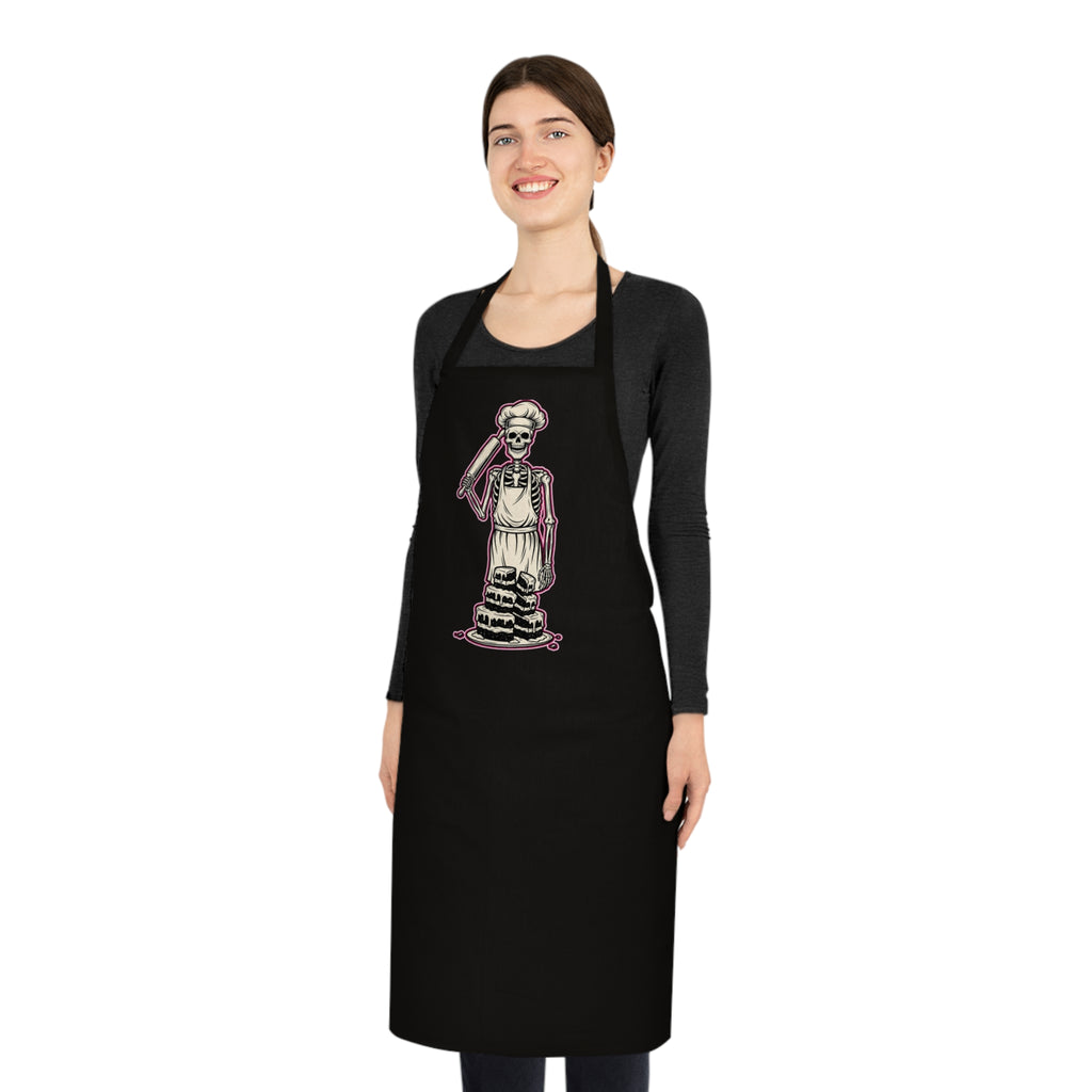 Skeleton Baker Apron | Dark Humor Baking Gift | Funny Kitchen Apron