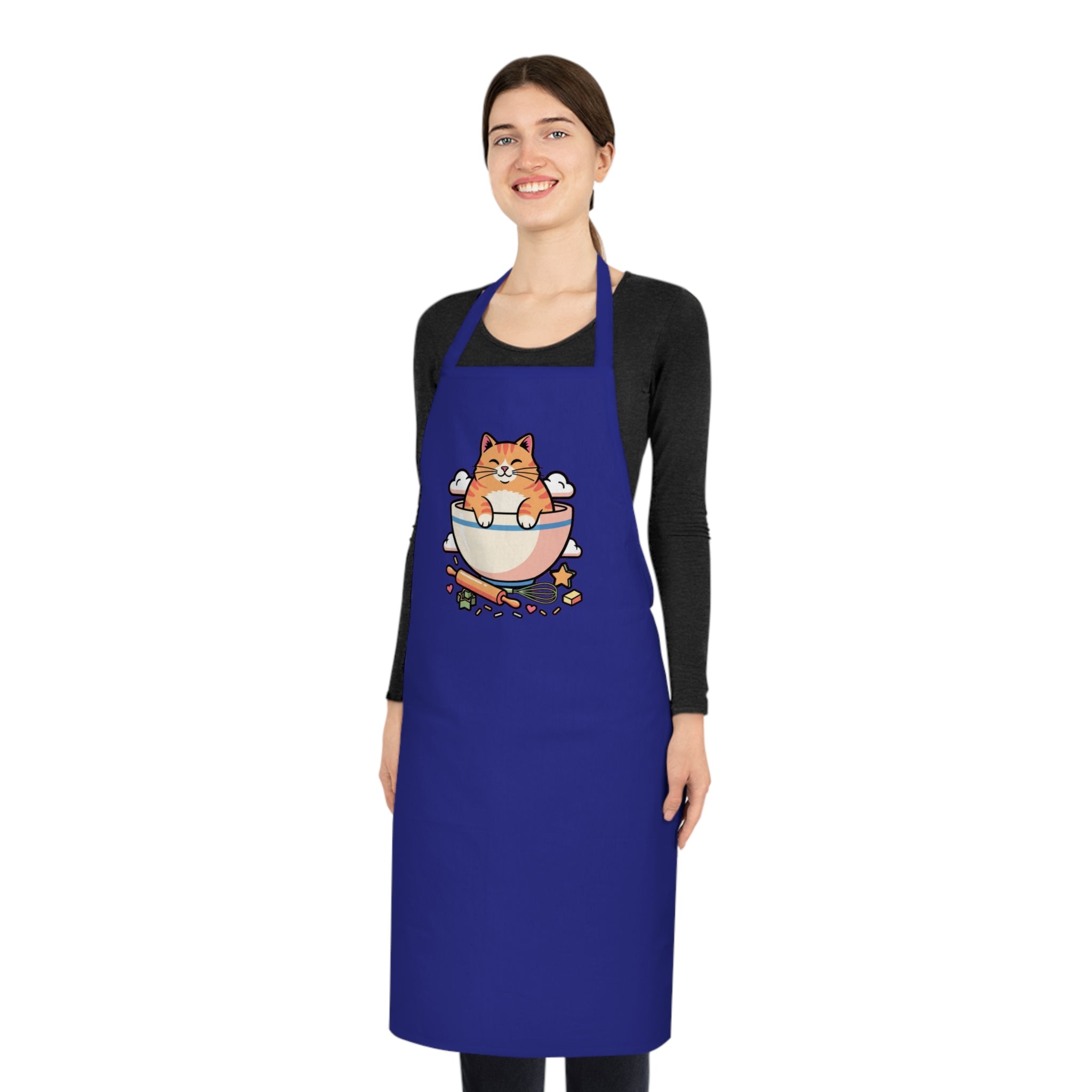 Cat Mom Baker Apron | Funny Kitten Cooking Gift for Cat Lovers