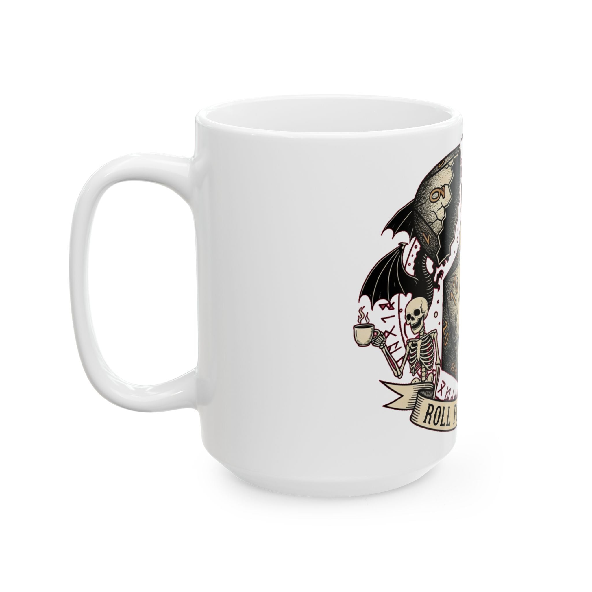 D20 Dungeon Master Coffee Mug | DnD Tabletop RPG Gift for Campaign Sessions