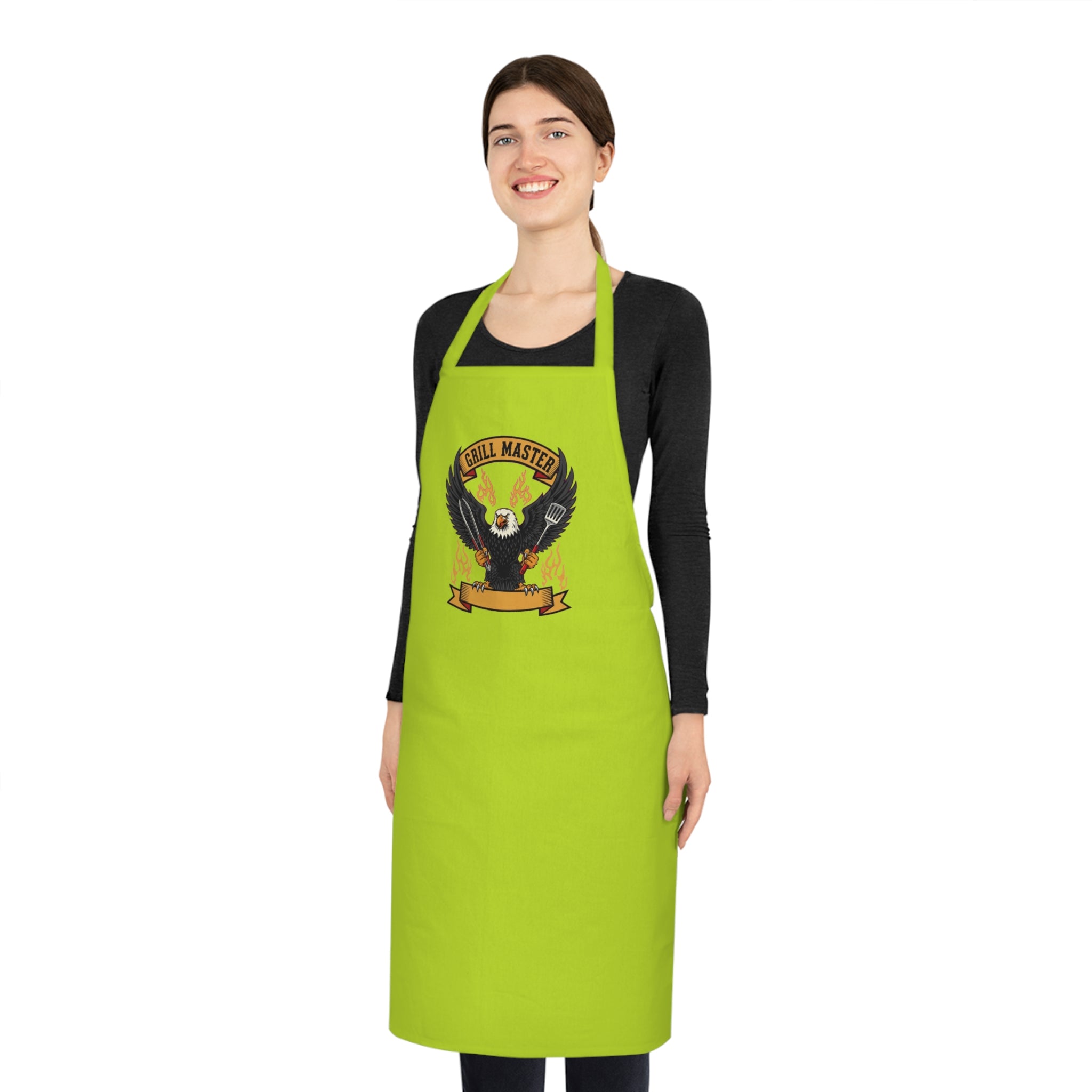 Grill Master Dad Apron - Vintage Eagle BBQ Apron for Men