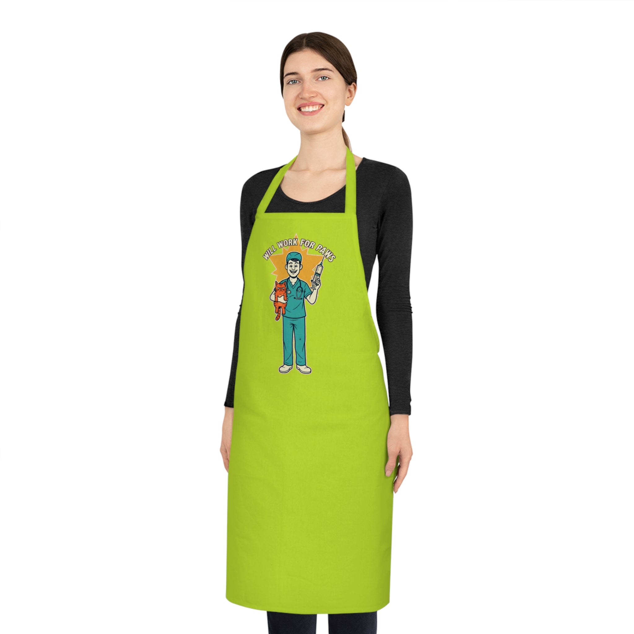 Funny Vet Tech Apron | Dark Humor Veterinary Gift | Cotton Apron