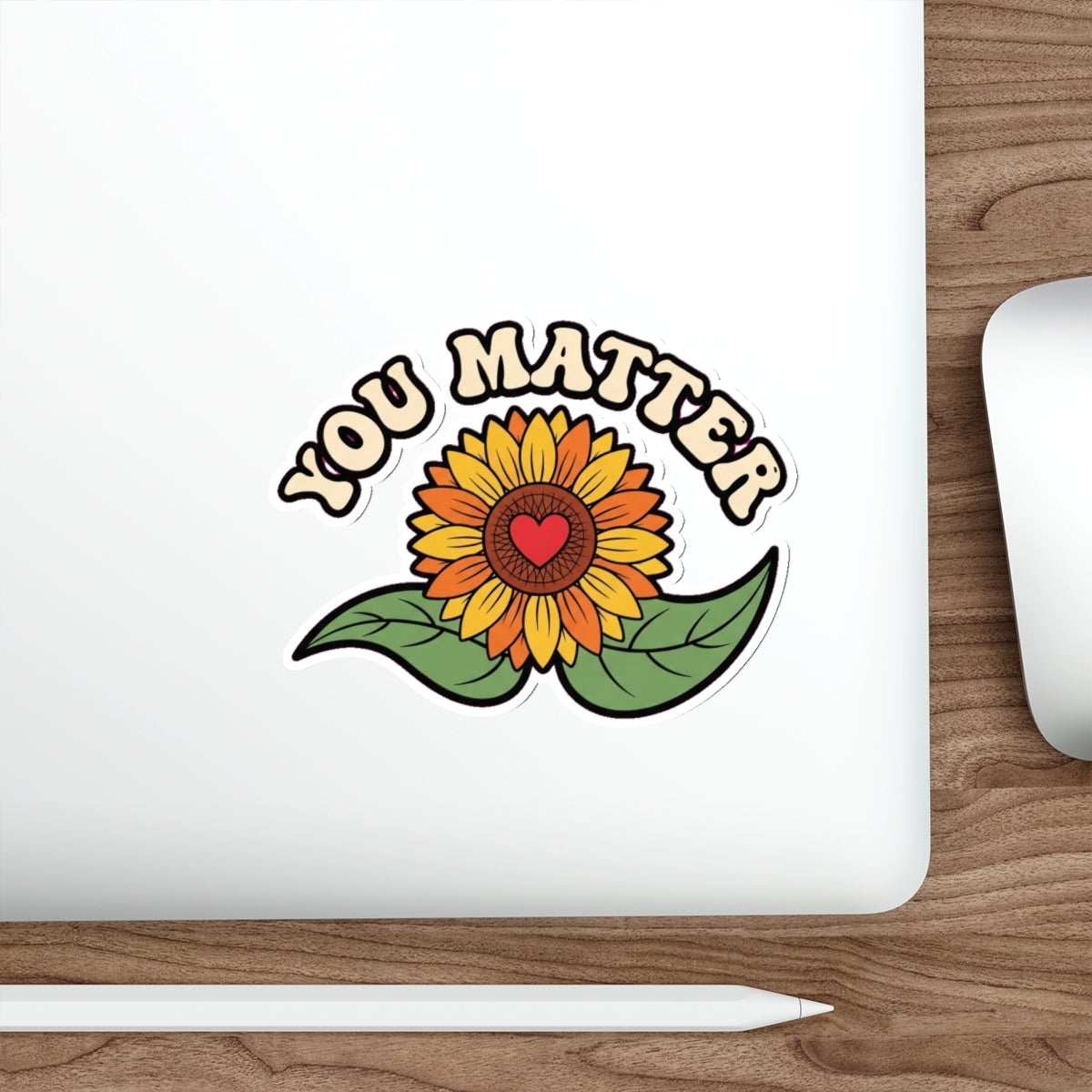 Mental Health Awareness Sticker | Retro Sunflower You Matter Decal