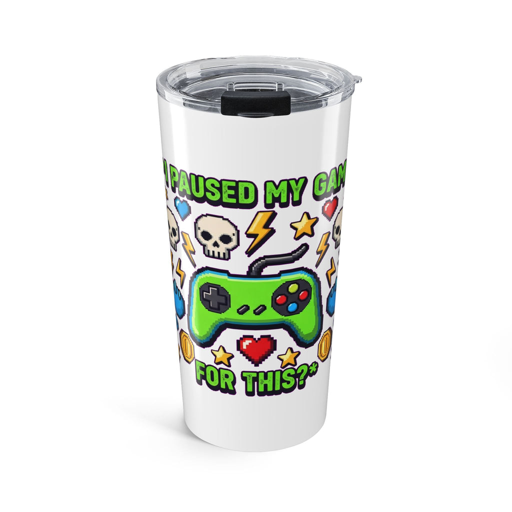 Gamer Tumbler - Pixel Art Dark Humor Video Game Cup | Gaming Gift
