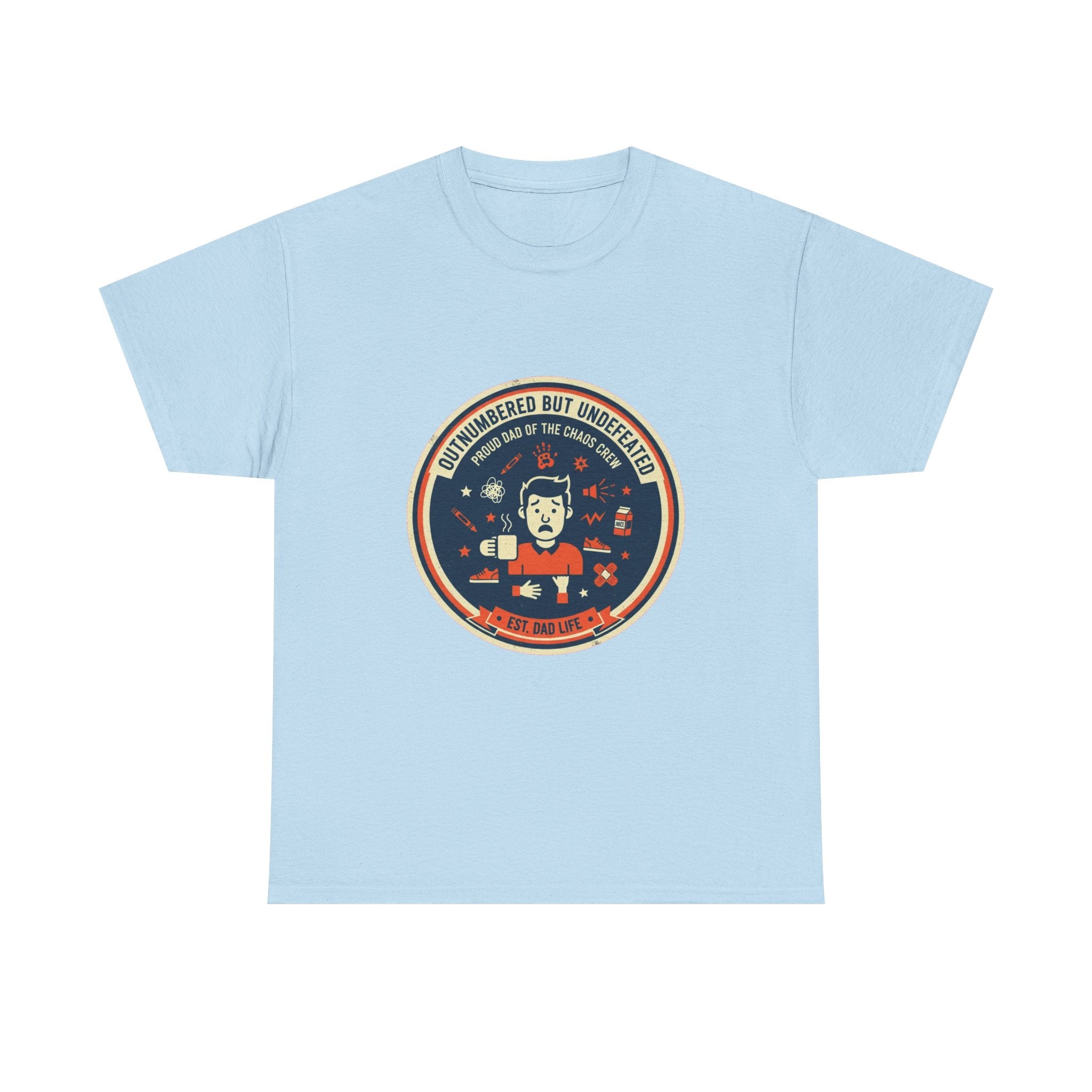 Proud Dad of a Chaos Crew Funny Father's Day T-Shirt | Retro Dad Gift