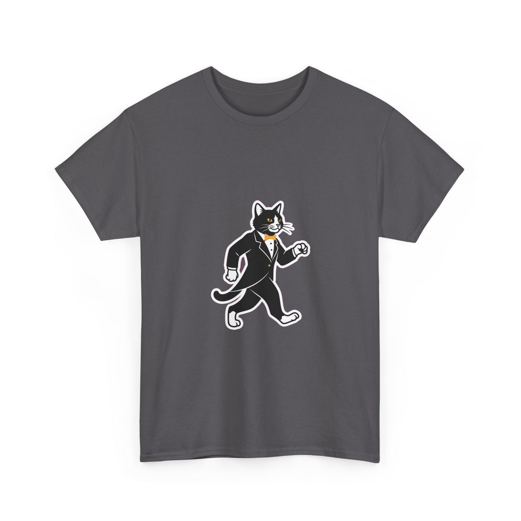 Tuxedo Cat Swagger T-Shirt | Funny Black & White Cat Art Tee for Cat Lovers