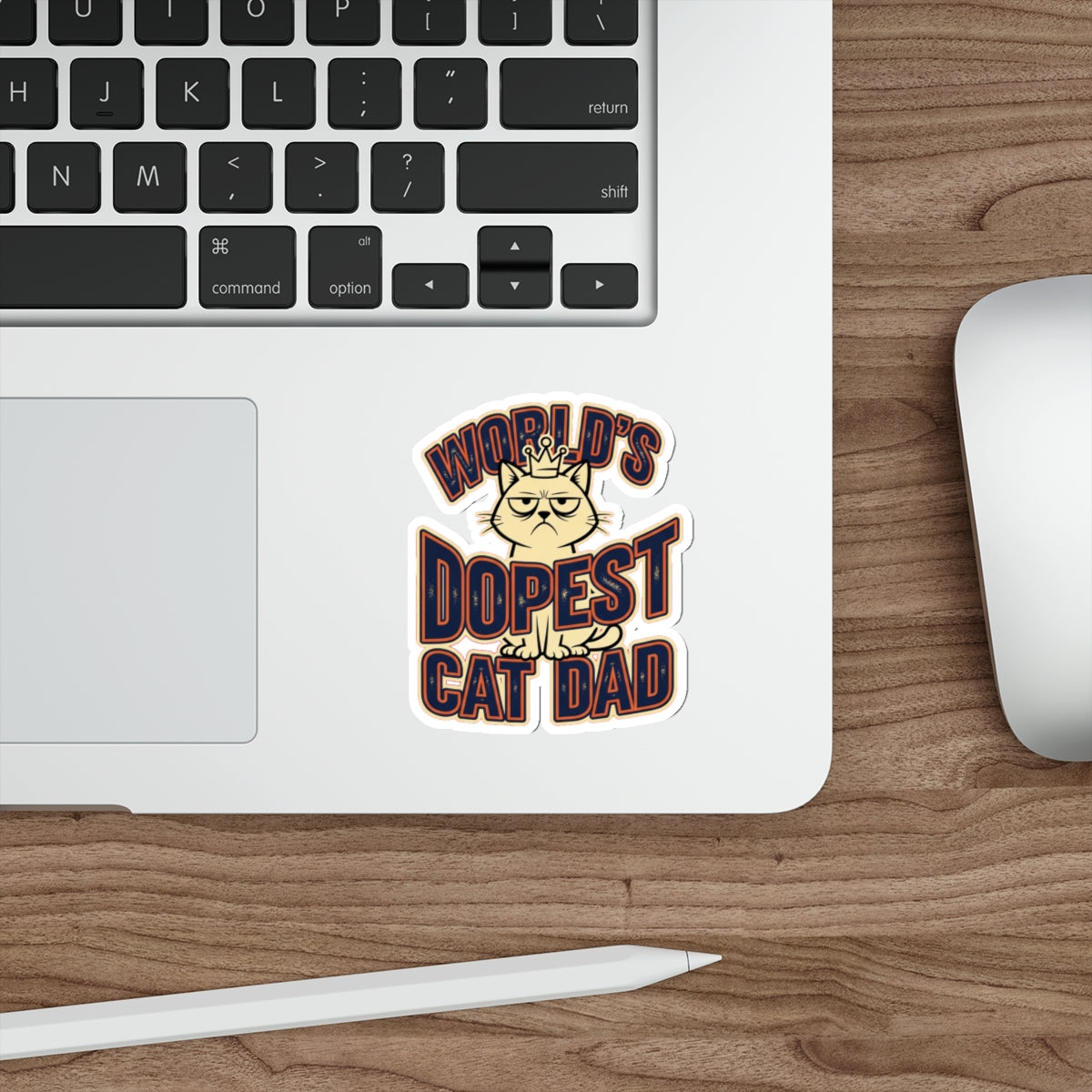 Cat Dad Sticker Funny Father's Day Gift for Cat Lovers Decal