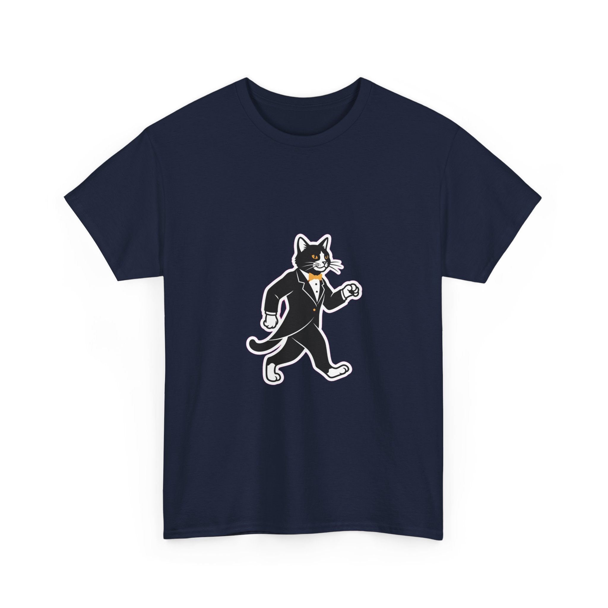 Tuxedo Cat Swagger T-Shirt | Funny Black & White Cat Art Tee for Cat Lovers