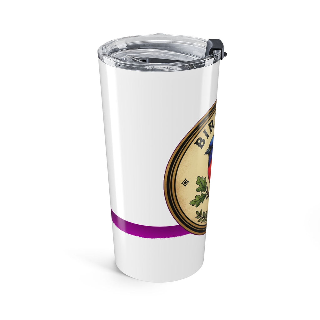Bird Watcher Tumbler | Vintage Ornithology Badge Design | Birding Nerd Gift Cup