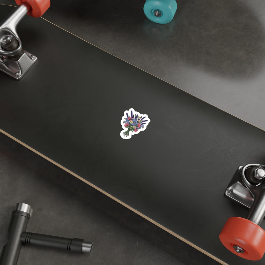Mental Health Warrior Floral Sticker | Semicolon Anxiety Therapy Decal