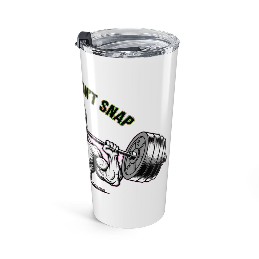 Gym Rat Skull Tumbler | Funny Fitness Gift | Weightlifter Water Bottle