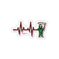 Cardiac Nurse Dark Humor EKG Die-Cut Sticker | ICU Nurse Gift