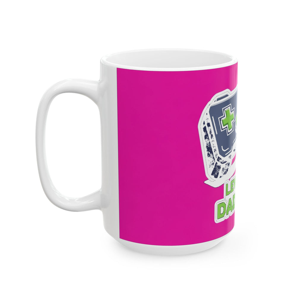 Gamer Dad Retro Pixel Art Coffee Mug - Funny Gaming Dad Gift