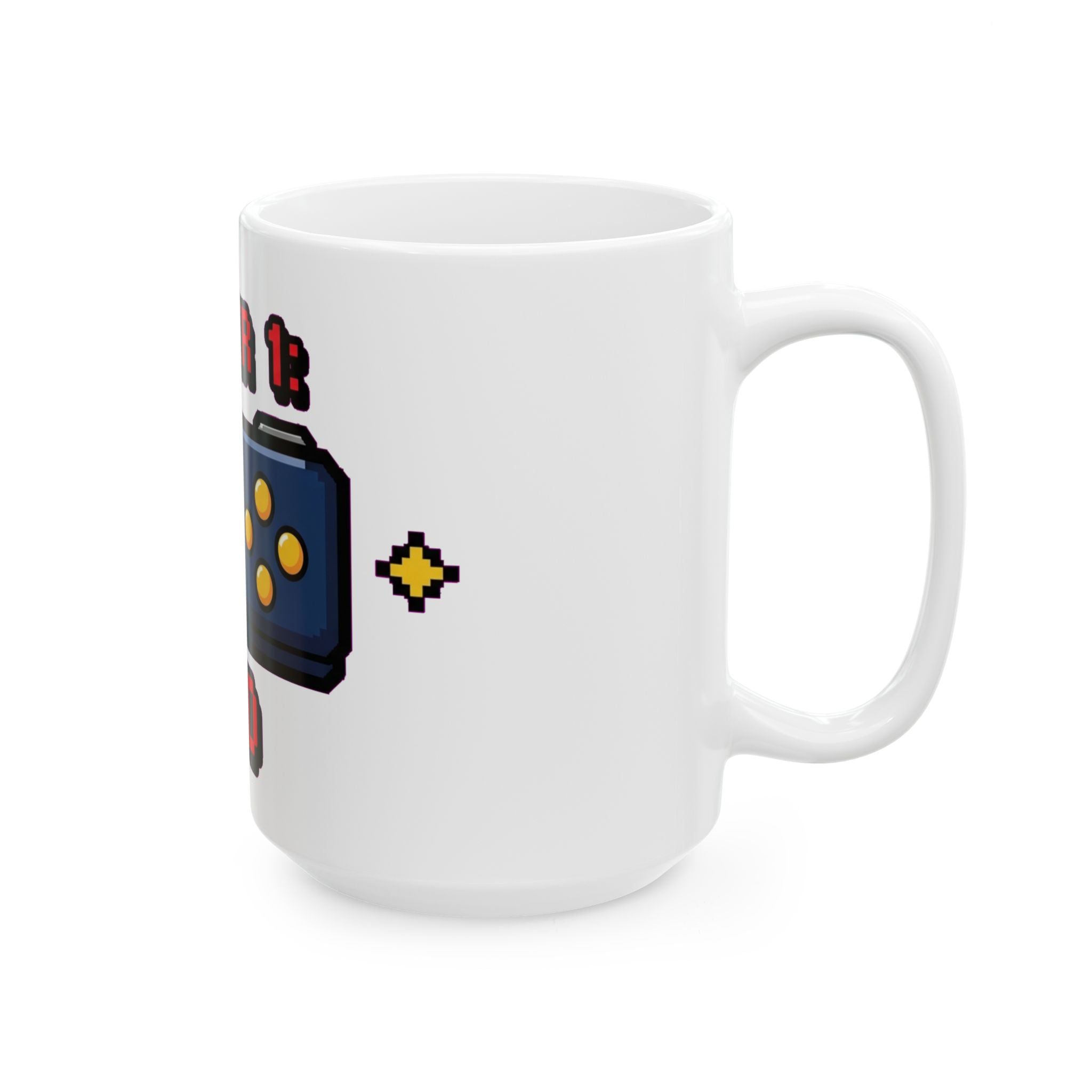 Retro Gamer Dad Mug - 8-Bit Controller Coffee Cup | Gaming Father Gift
