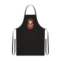 BBQ Pitmaster Dad Apron - Flaming Skull Chef Gift for Grill Masters